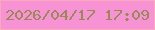 文字の大きさ：3、枠の色：f9a9b7、背景の色：f792d4、文字の色：9c8855 無料ブログパーツのブログ時計