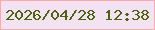 文字の大きさ：4、枠の色：f9aaad、背景の色：f3e3f2、文字の色：4e630d 無料ブログパーツのブログ時計
