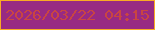文字の大きさ：5、枠の色：f9ab25、背景の色：982a83、文字の色：c94542 無料ブログパーツのブログ時計