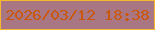 文字の大きさ：5、枠の色：f9b82c、背景の色：a87783、文字の色：c9580c 無料ブログパーツのブログ時計