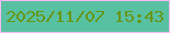 文字の大きさ：2、枠の色：f9b9f3、背景の色：57c1a1、文字の色：689514 無料ブログパーツのブログ時計