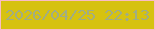文字の大きさ：3、枠の色：f9bcc6、背景の色：d6c210、文字の色：a1ad83 無料ブログパーツのブログ時計