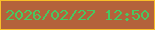 文字の大きさ：5、枠の色：f9be29、背景の色：b4623b、文字の色：47c961 無料ブログパーツのブログ時計