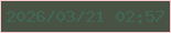 文字の大きさ：3、枠の色：f9cbd1、背景の色：495343、文字の色：416757 無料ブログパーツのブログ時計