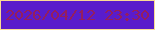 文字の大きさ：2、枠の色：f9db94、背景の色：591ccb、文字の色：941e5e 無料ブログパーツのブログ時計