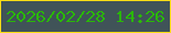 文字の大きさ：4、枠の色：f9de15、背景の色：405358、文字の色：2ab707 無料ブログパーツのブログ時計