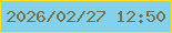 文字の大きさ：1、枠の色：f9de26、背景の色：84d1ed、文字の色：747047 無料ブログパーツのブログ時計