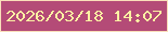 文字の大きさ：1、枠の色：f9dfba、背景の色：b44b77、文字の色：fbf1a3 無料ブログパーツのブログ時計