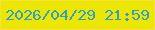文字の大きさ：3、枠の色：f9e03f、背景の色：ece603、文字の色：30a0c6 無料ブログパーツのブログ時計