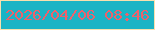 文字の大きさ：3、枠の色：f9e0ae、背景の色：1bb4c5、文字の色：ee616b 無料ブログパーツのブログ時計