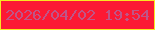 文字の大きさ：5、枠の色：f9e722、背景の色：fc1934、文字の色：bf5588 無料ブログパーツのブログ時計