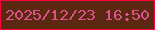 文字の大きさ：5、枠の色：fa033d、背景の色：5b2911、文字の色：dd528b 無料ブログパーツのブログ時計