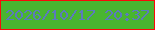 文字の大きさ：1、枠の色：fa0909、背景の色：49b530、文字の色：5b7abd 無料ブログパーツのブログ時計