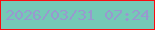 文字の大きさ：4、枠の色：fa0c0f、背景の色：75c9b6、文字の色：9899cf 無料ブログパーツのブログ時計