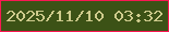 文字の大きさ：4、枠の色：fa1852、背景の色：3c5216、文字の色：cecb8c 無料ブログパーツのブログ時計