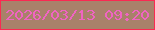 文字の大きさ：1、枠の色：fa2952、背景の色：a9816a、文字の色：f064c2 無料ブログパーツのブログ時計
