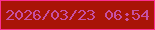 文字の大きさ：3、枠の色：fa2f91、背景の色：a91407、文字の色：c650a3 無料ブログパーツのブログ時計