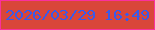 文字の大きさ：4、枠の色：fa309e、背景の色：d9463a、文字の色：395ae9 無料ブログパーツのブログ時計