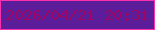 文字の大きさ：4、枠の色：fa31ad、背景の色：5b1d99、文字の色：9e0763 無料ブログパーツのブログ時計