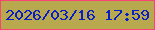 文字の大きさ：3、枠の色：fa4475、背景の色：b8a84e、文字の色：071dc8 無料ブログパーツのブログ時計