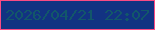 文字の大きさ：2、枠の色：fa4b84、背景の色：123382、文字の色：12576a 無料ブログパーツのブログ時計