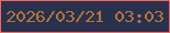 文字の大きさ：5、枠の色：fa6556、背景の色：28324e、文字の色：b87437 無料ブログパーツのブログ時計