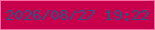 文字の大きさ：3、枠の色：fa6da4、背景の色：c8004b、文字の色：2f5182 無料ブログパーツのブログ時計