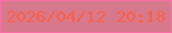 文字の大きさ：2、枠の色：fa6ea9、背景の色：d7798c、文字の色：fd5f44 無料ブログパーツのブログ時計