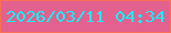 文字の大きさ：5、枠の色：fa7057、背景の色：e2618f、文字の色：0cf3fc 無料ブログパーツのブログ時計