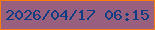 文字の大きさ：1、枠の色：fa7c13、背景の色：985f7f、文字の色：0f3d7f 無料ブログパーツのブログ時計