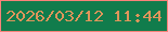 文字の大きさ：2、枠の色：fa8279、背景の色：117c4c、文字の色：de955b 無料ブログパーツのブログ時計