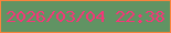 文字の大きさ：1、枠の色：fa833c、背景の色：619363、文字の色：f43779 無料ブログパーツのブログ時計