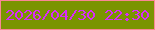 文字の大きさ：4、枠の色：fa8795、背景の色：7a9401、文字の色：d82cf9 無料ブログパーツのブログ時計