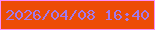 文字の大きさ：3、枠の色：fa8ef8、背景の色：ed4c06、文字の色：a279ec 無料ブログパーツのブログ時計