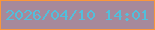 文字の大きさ：3、枠の色：fa963b、背景の色：a6899b、文字の色：52bfdb 無料ブログパーツのブログ時計