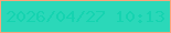 文字の大きさ：3、枠の色：faa47b、背景の色：2bd8b9、文字の色：15d3b0 無料ブログパーツのブログ時計