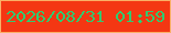 文字の大きさ：3、枠の色：faaf66、背景の色：f43713、文字の色：30cb70 無料ブログパーツのブログ時計