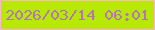 文字の大きさ：1、枠の色：fab6cf、背景の色：b7e905、文字の色：b674bb 無料ブログパーツのブログ時計