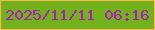 文字の大きさ：1、枠の色：fab94a、背景の色：73b21d、文字の色：a81eb6 無料ブログパーツのブログ時計