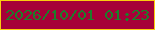 文字の大きさ：5、枠の色：facd0f、背景の色：a60138、文字の色：1c7f2a 無料ブログパーツのブログ時計