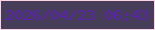 文字の大きさ：1、枠の色：fad4e5、背景の色：463e58、文字の色：5a20ae 無料ブログパーツのブログ時計