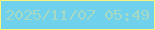 文字の大きさ：2、枠の色：faf382、背景の色：70d1ed、文字の色：a5d9c3 無料ブログパーツのブログ時計