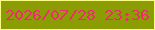 文字の大きさ：2、枠の色：fafd85、背景の色：8c9d03、文字の色：ed2b6d 無料ブログパーツのブログ時計
