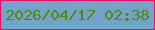 文字の大きさ：4、枠の色：fb0663、背景の色：6fa5c9、文字の色：5d8007 無料ブログパーツのブログ時計