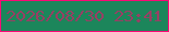 文字の大きさ：2、枠の色：fb0976、背景の色：1c865b、文字の色：973f64 無料ブログパーツのブログ時計