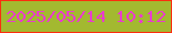 文字の大きさ：1、枠の色：fb2d0f、背景の色：a3b930、文字の色：ea3bce 無料ブログパーツのブログ時計