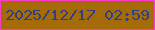 文字の大きさ：4、枠の色：fb3cc7、背景の色：a46b07、文字の色：2f3f85 無料ブログパーツのブログ時計