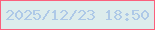 文字の大きさ：3、枠の色：fb607c、背景の色：ddecec、文字の色：aec9e7 無料ブログパーツのブログ時計