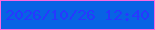 文字の大きさ：5、枠の色：fb69e1、背景の色：0863e4、文字の色：2739fe 無料ブログパーツのブログ時計