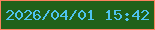 文字の大きさ：4、枠の色：fb815e、背景の色：20611a、文字の色：4ec3f1 無料ブログパーツのブログ時計
